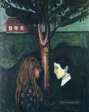Auge im Auge 1894 Edvard Munch Expressionismus Ölgemälde